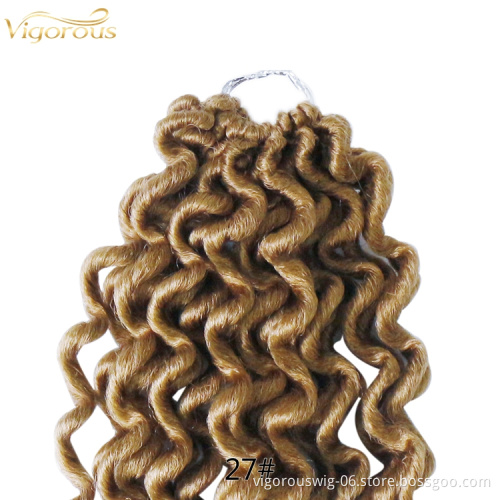 18inch 70g Goddess Locs With Curly Ends Ombre Color Faux Locs Crochet Twist Hair Soft Synthetic Braiding Hair Extension Wavy